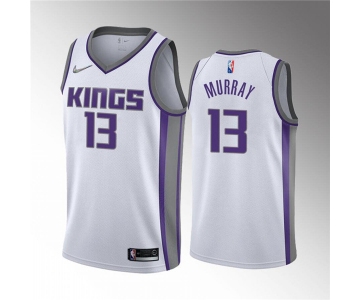 Men's Sacramento Kings #13 Keegan Murray 2022 Draft White Basketball Stitched Jersey