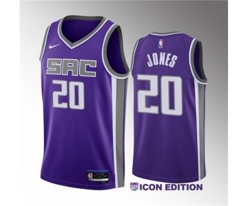 Men's Sacramento Kings #18 Jalen Slawson Gray 2023 Draft City Edition Stitched Jersey