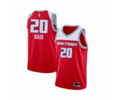 Men's Sacramento Kings #20 Harry Giles Swingman Red Basketball Jersey 2019-20 City Edition