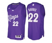 Men's Sacramento Kings #22 Matt Barnes Purple 2016 Christmas Day NBA Swingman Jersey