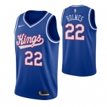 Men's Sacramento Kings #22 Richaun Holmes Blue 2019-20 Hardwood Classics Jersey