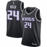 Men's Sacramento Kings #24 Buddy Hield Jordan Brand Black 2020-21 Swingman Jersey