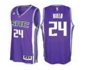 Men's Sacramento Kings #24 Buddy Hield adidas Purple City Swingman Road Jersey