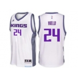 Men's Sacramento Kings #24 Buddy Hield adidas White Swingman Home Jersey