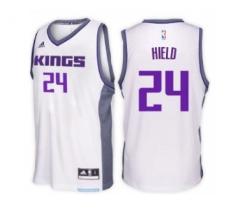 Men's Sacramento Kings #24 Buddy Hield adidas White Swingman Home Jersey