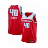 Men's Sacramento Kings #40 Harrison Barnes Swingman Red Basketball Jersey 2019-20 City Edition