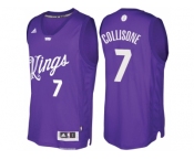 Men's Sacramento Kings #7 Darren Collison Purple 2016 Christmas Day NBA Swingman Jersey