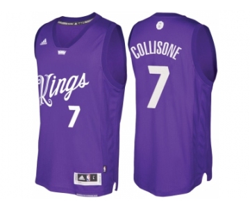 Men's Sacramento Kings #7 Darren Collison Purple 2016 Christmas Day NBA Swingman Jersey