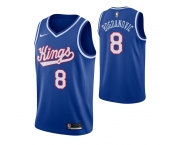 Men's Sacramento Kings #8 Bogdan Bogdanovic Blue 2019-20 Hardwood Classics Jersey