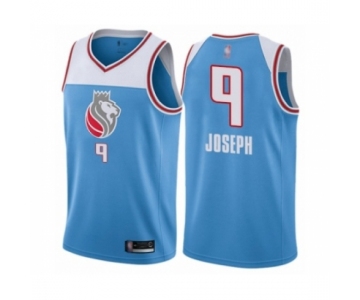 Men's Sacramento Kings #9 Cory Joseph Authentic Blue Basketball Jersey - City Edition