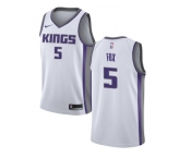 Nike Sacramento Kings #5 DeAaron Fox White NBA Swingman Association Edition Jersey