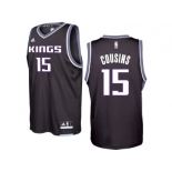 Sacramento Kings #15 DeMarcus Cousins 2016-17 Seasons Black Alternate New Swingman Jersey