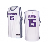 Sacramento Kings #15 DeMarcus Cousins 2016-17 Seasons White Home New Swingman Jersey