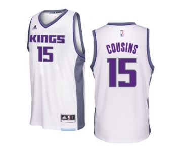 Sacramento Kings #15 DeMarcus Cousins 2016-17 Seasons White Home New Swingman Jersey