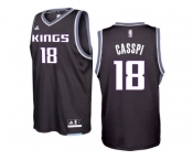 Sacramento Kings #18 Omri Casspi 2016-17 Seasons Black Alternate New Swingman Jersey