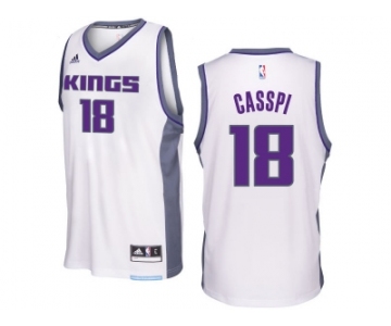 Sacramento Kings #18 Omri Casspi 2016-17 Seasons White Home New Swingman Jersey