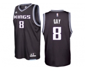 Sacramento Kings #8 Rudy Gay 2016-17 Seasons Black Alternate New Swingman Jersey