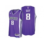 Sacramento Kings #8 Rudy Gay 2016-17 Seasons Purple City Road New Swingman Jersey