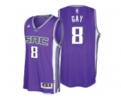 Sacramento Kings #8 Rudy Gay 2016-17 Seasons Purple City Road New Swingman Jersey