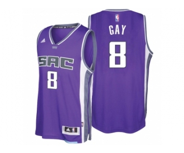 Sacramento Kings #8 Rudy Gay 2016-17 Seasons Purple City Road New Swingman Jersey