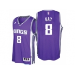 Sacramento Kings #8 Rudy Gay 2016-17 Seasons Purple Road New Swingman Jersey