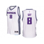 Sacramento Kings #8 Rudy Gay 2016-17 Seasons White Home New Swingman Jersey