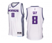 Sacramento Kings #8 Rudy Gay 2016-17 Seasons White Home New Swingman Jersey