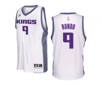 Sacramento Kings #9 Rajon Rondo 2016-17 Seasons White Home New Swingman Jersey