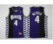 nba jersey sacramento kings #4 webber blue-black[2016 new]