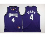 nba jersey sacramento kings #4 webber blue[2016 new]