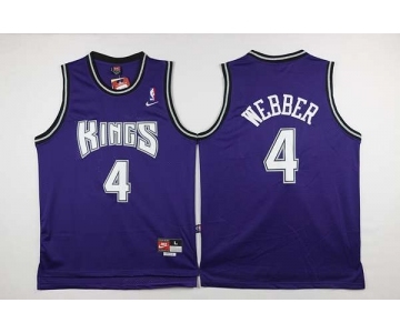 nba jersey sacramento kings #4 webber blue[2016 new]