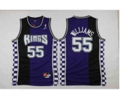 nba jersey sacramento kings #55 williams blue-black[2016 new]