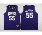 nba jersey sacramento kings #55 williams blue[2016 new]