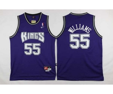 nba jersey sacramento kings #55 williams blue[2016 new]