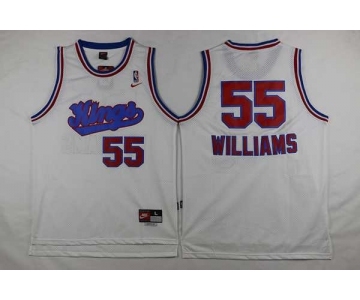 nba jersey sacramento kings #55 williams white[2016 new]