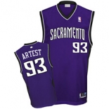 nba ron artest #93 nba sacramento kings road purple