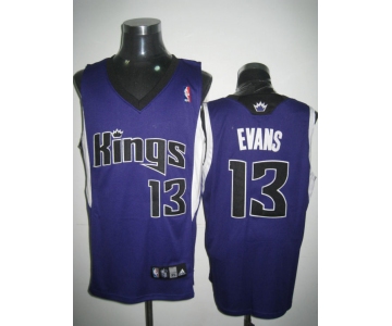 nba sacramento kings #13 evans purple