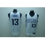 nba sacramento kings #13 evans white(fans edition)