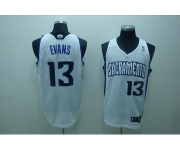 nba sacramento kings #13 evans white(fans edition)