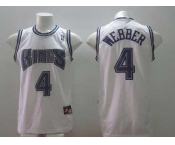 nba sacramento kings #4 webber white[new]