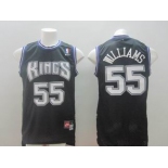 nba sacramento kings #55 williams black[new]