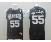 nba sacramento kings #55 williams black[new]