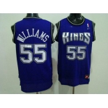 nba sacramento kings #55 williams blue