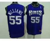 nba sacramento kings #55 williams blue