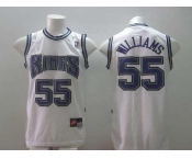 nba sacramento kings #55 williams white[new]