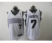 nba sacramento kings #7 fredette white