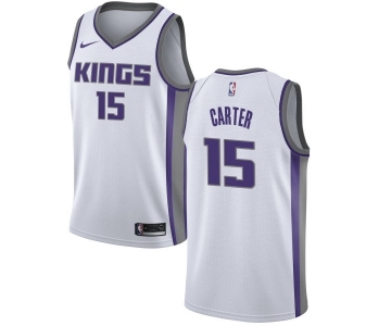 Women's Nike Sacramento Kings #15 Vince Carter Swingman White NBA Jersey - Association Edition