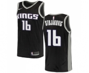 Women's Nike Sacramento Kings #16 Peja Stojakovic Swingman Black NBA Jersey Statement Edition