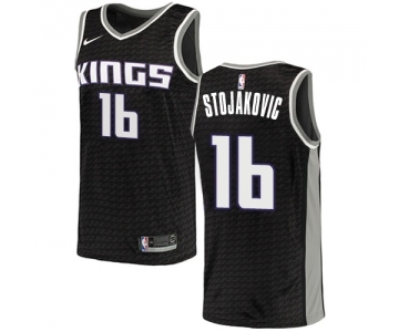 Women's Nike Sacramento Kings #16 Peja Stojakovic Swingman Black NBA Jersey Statement Edition