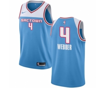 Women's Nike Sacramento Kings #4 Chris Webber Swingman Blue NBA Jersey - 2018-19 City Edition